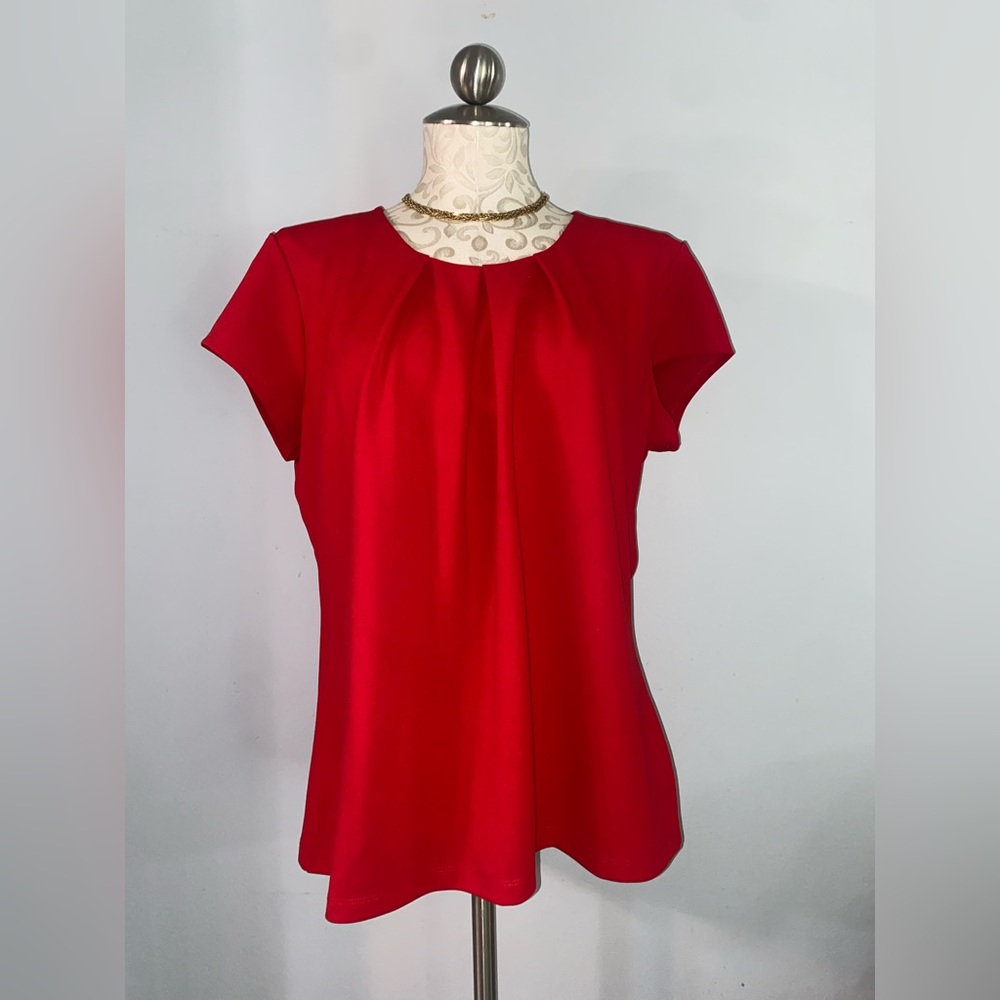 Liz Claiborne Career Red Top Size XL.   #7
